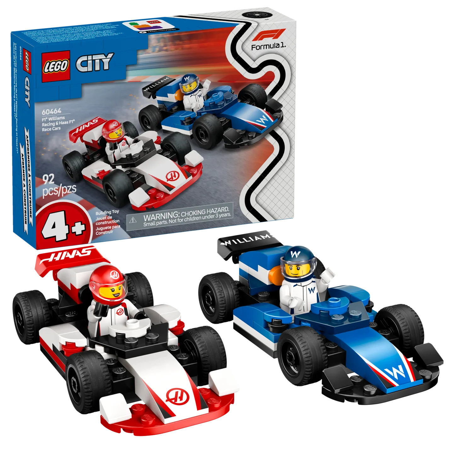 Voitures de course de F1® Williams Racing et Haas F1® - LEGO® City