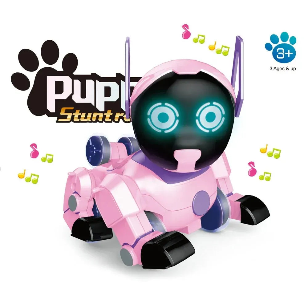 Robot Chien Intelligent “Puppy Stuntroll” avec Montre Télécommande