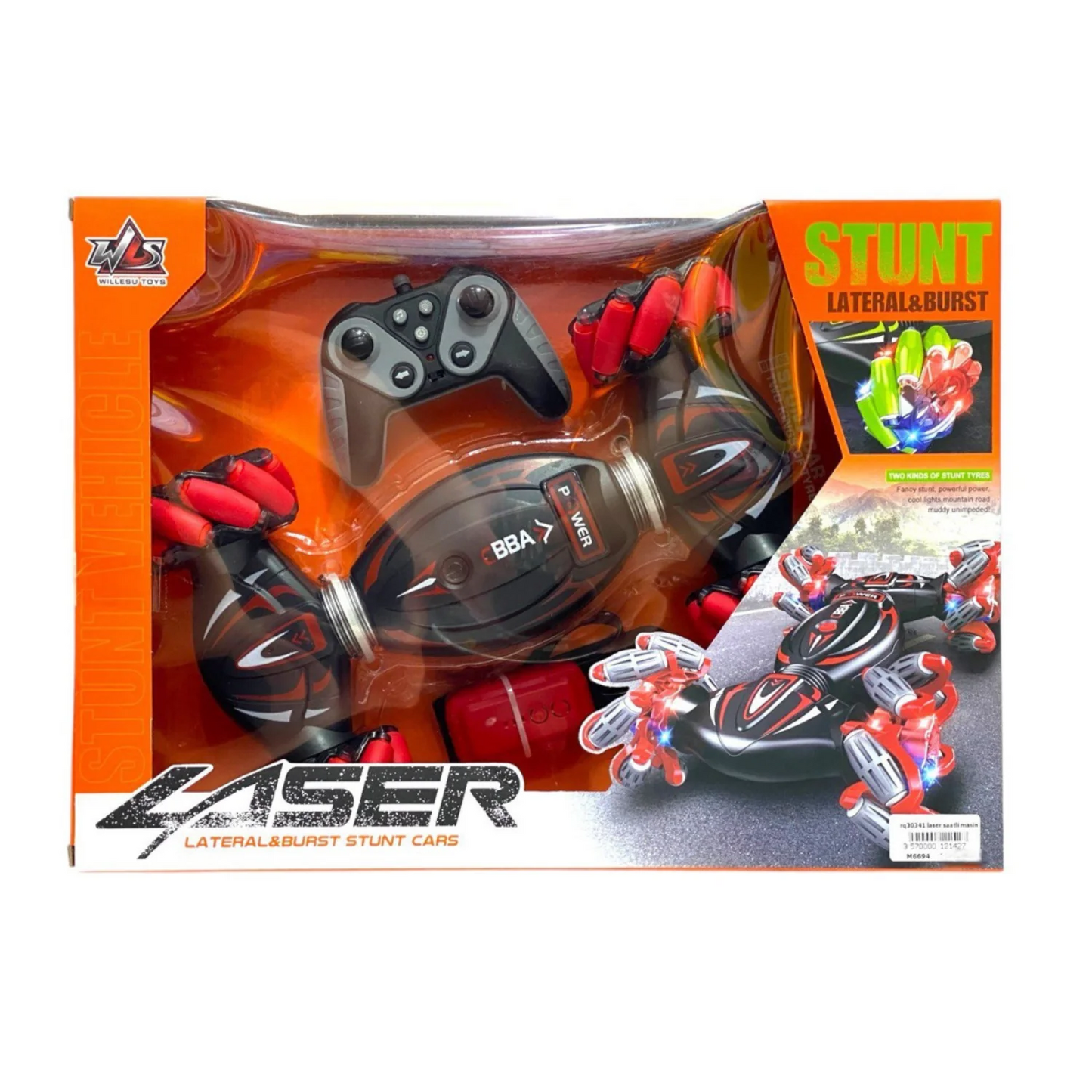 Voiture de Cascade Musicale Télécommandée Nessiworld