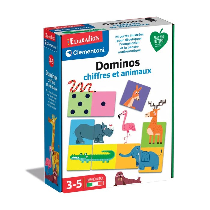 Dominos Chiffres et Animaux – CLEMENTONI