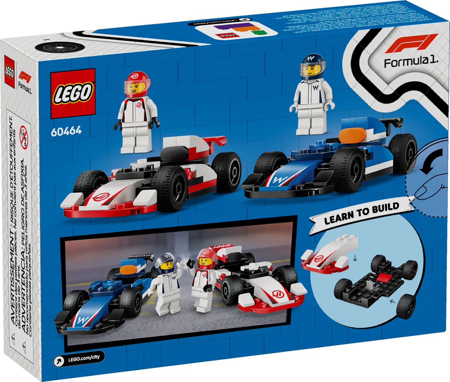 Voitures de course de F1® Williams Racing et Haas F1® - LEGO® City