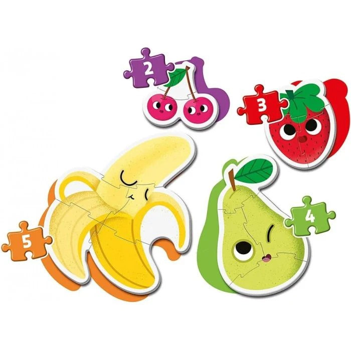 Mon Premier Puzzle Fruits : 2 à 5 pièces – Clementoni
