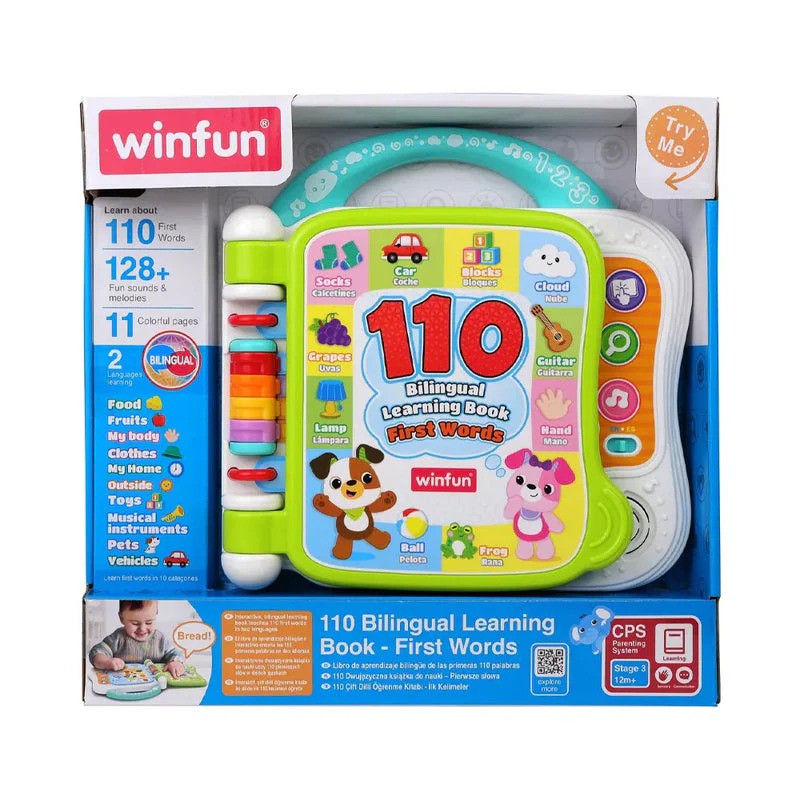 WinFun Livre d’Apprentissage Bilingue – 110 Premiers Mots (18m+)