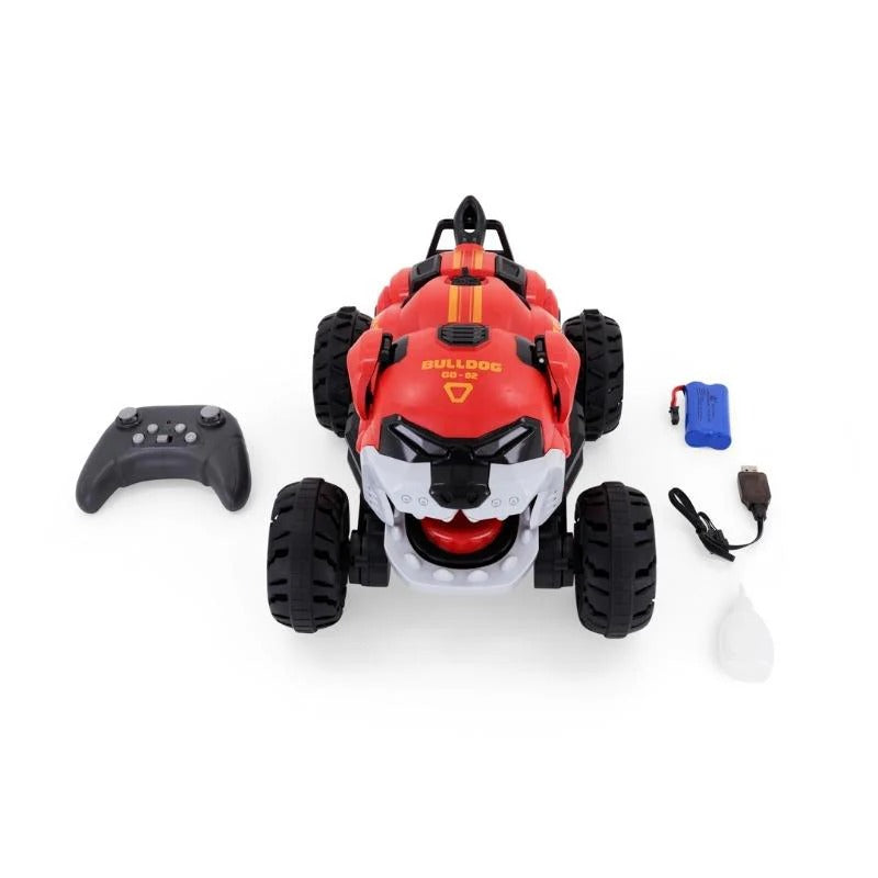 Voiture télécommandée tout-terrain – Bulldog cascadeur (Rouge ou Orange)