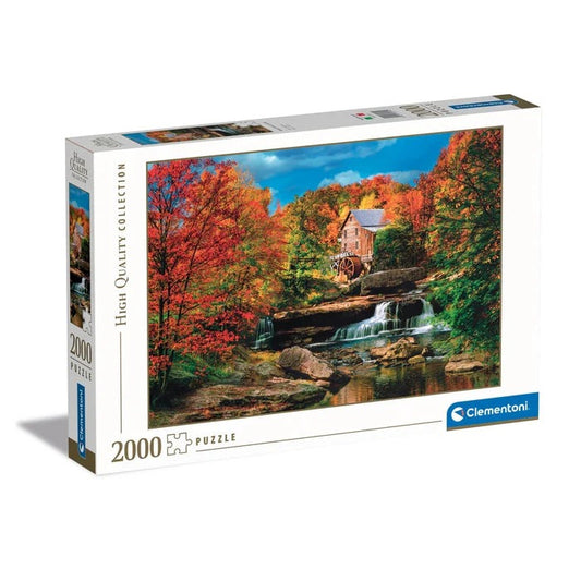 Puzzle 2000 pièces : Glade Creek Grist Mill – Clementoni