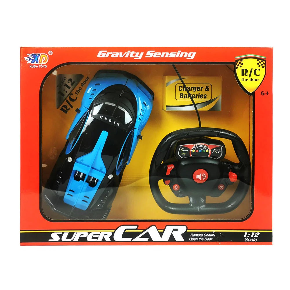 Bugatti Électrique pour Enfants - 1:12 avec Télécommande - Bleu