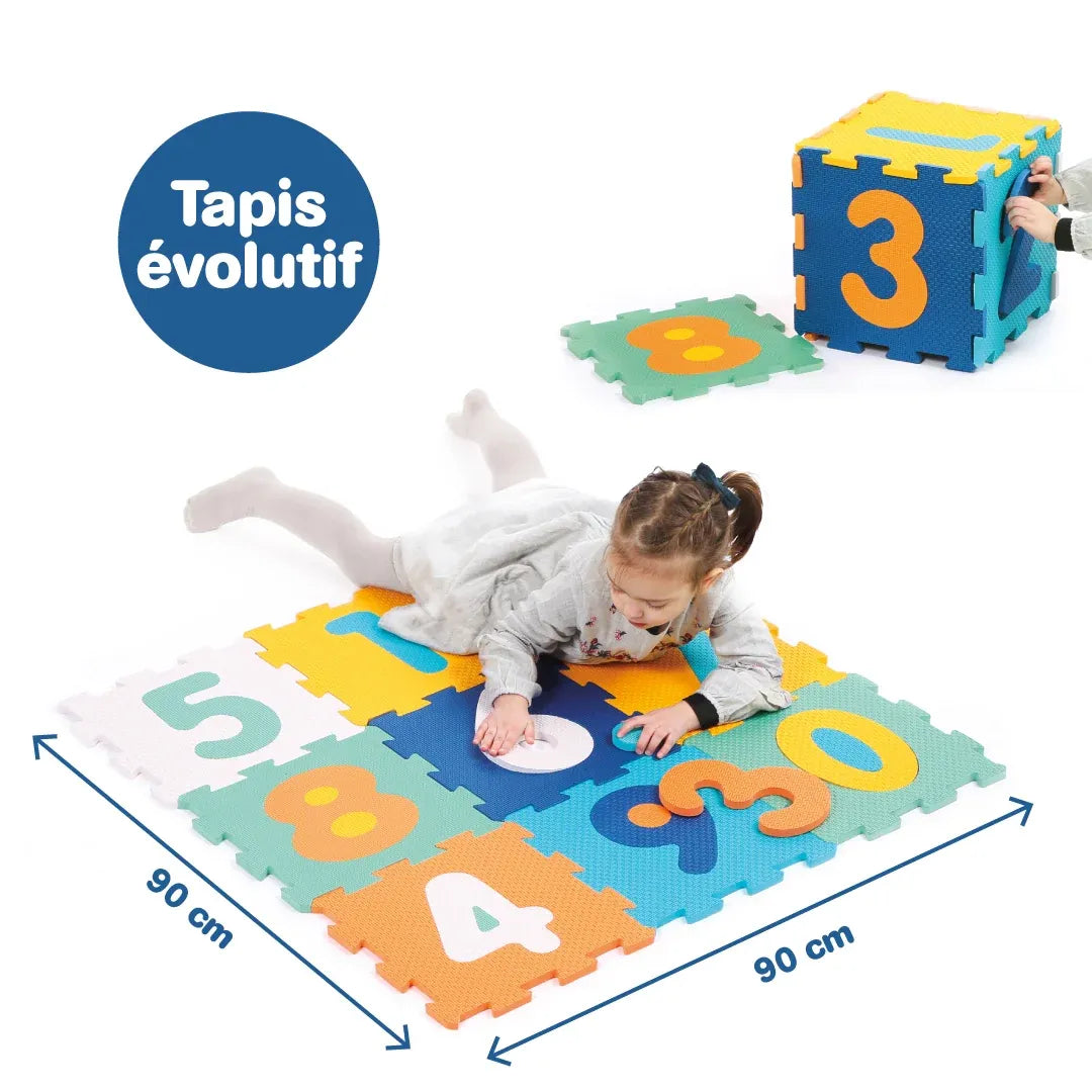 Ludi Tapis en Mousse – Dalles Chiffres (9 pièces)