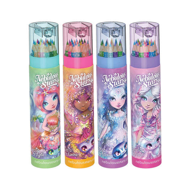 Tube de Crayons de Couleur et Crayon à Papier – Nebulous Stars