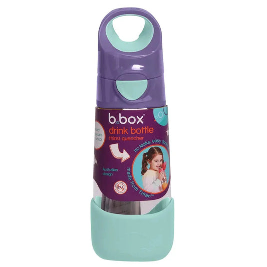 B.Box Bouteille avec Paille 450 ml – Lilac Pop