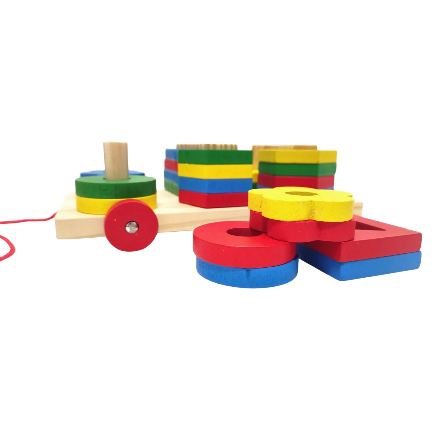 Trieur en Bois à Roulettes – Jouet Éducatif pour Enfants