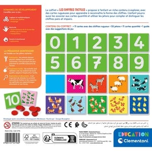 Les chiffres tactiles – Montessori – CLEMENTONI