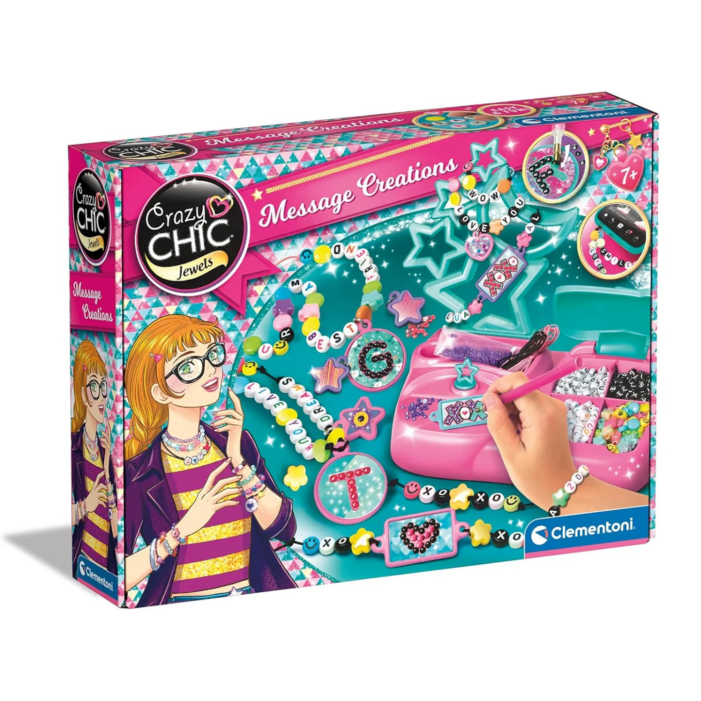 Crazy Chic : Coffret créatif Bracelets multicolores - Clementoni