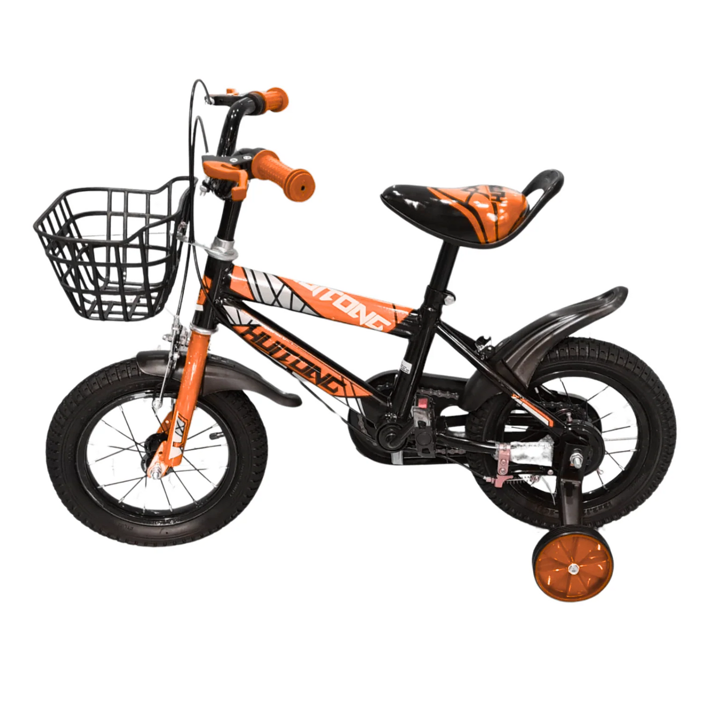 Vélo Enfant Orange 12" et 16" – Pour Garçons et Filles - De 2 à 7 Ans