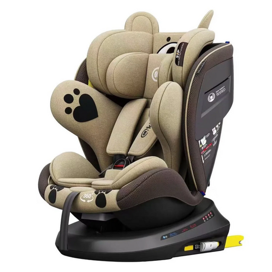 Siège Auto Kidilo ISOFIX 360° Haute Qualité (BEIGE)