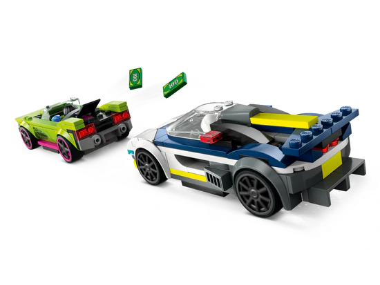 La course-poursuite entre la voiture de police et la super voiture - LEGO® City