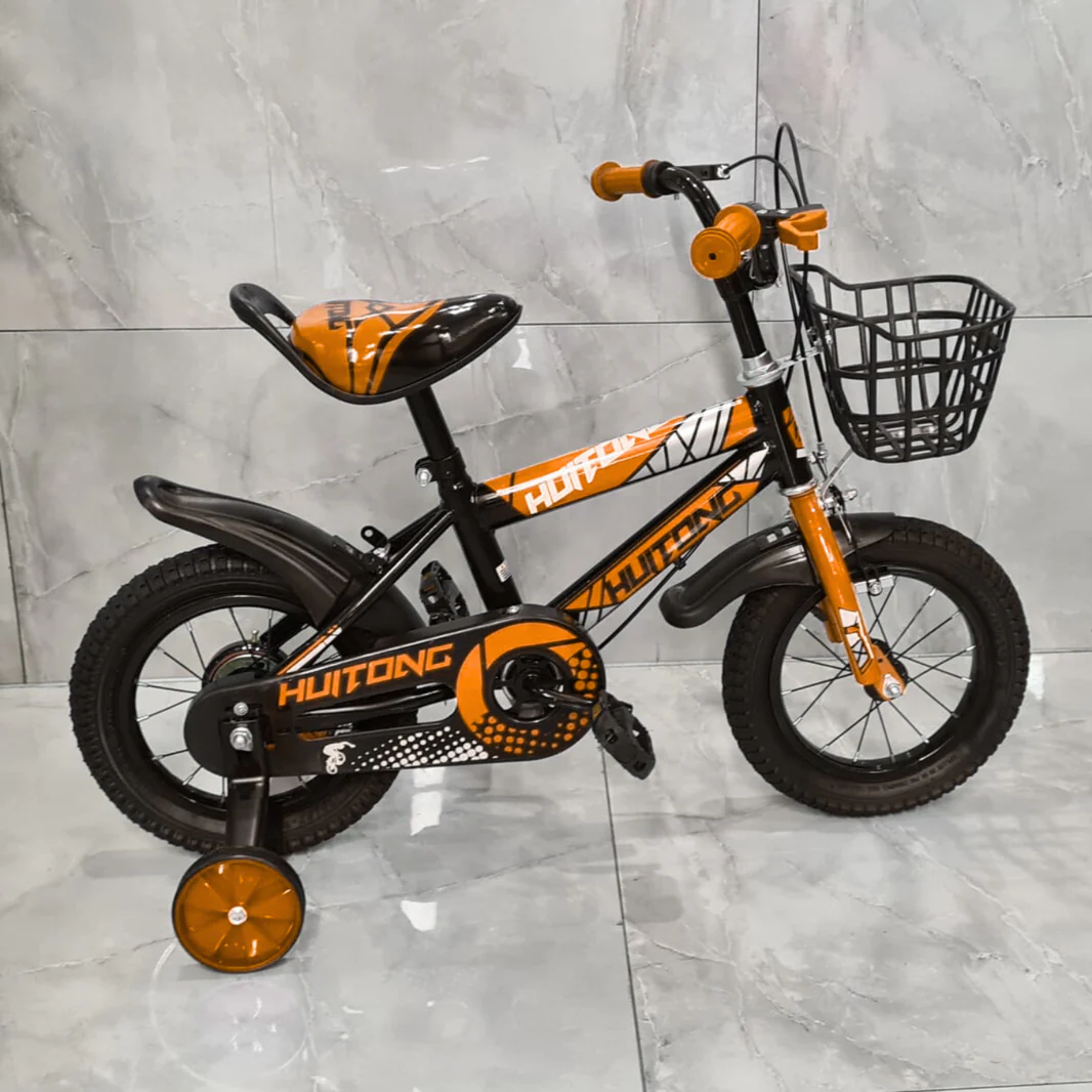Vélo Enfant Orange 12" et 16" – Pour Garçons et Filles - De 2 à 7 Ans