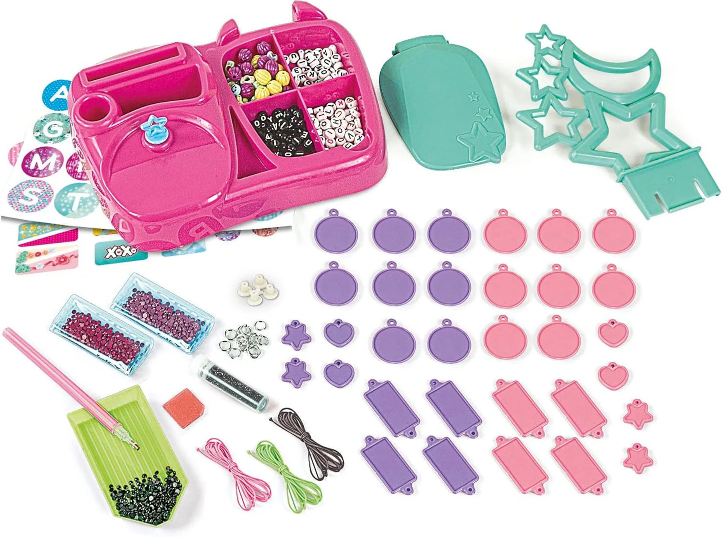 Crazy Chic : Coffret créatif Bracelets multicolores - Clementoni