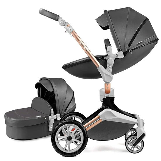 Poussette en cuir pour bébé Hot Mom 360°