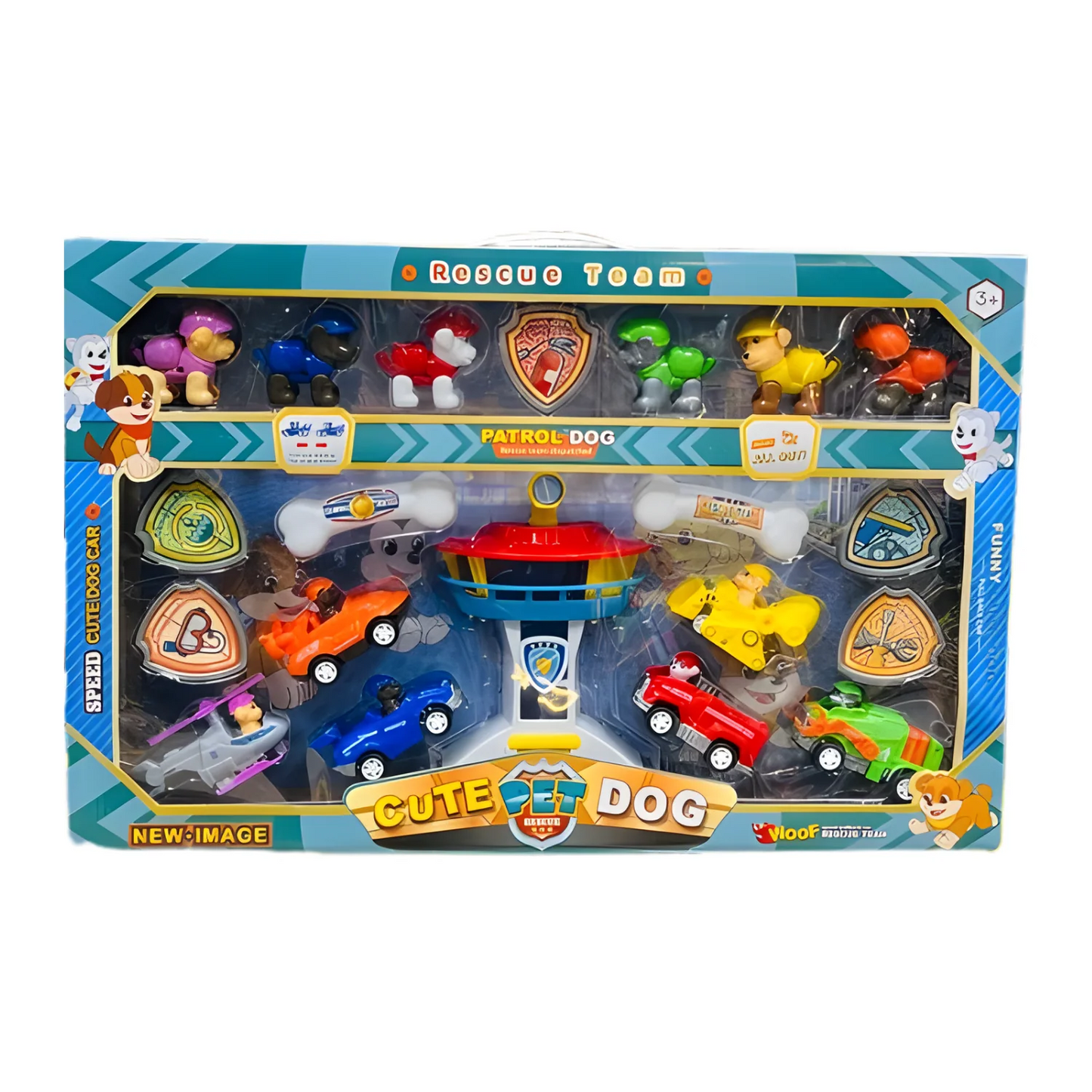 Set de Véhicules et Chiens de Sauvetage – Cute Pet Dog