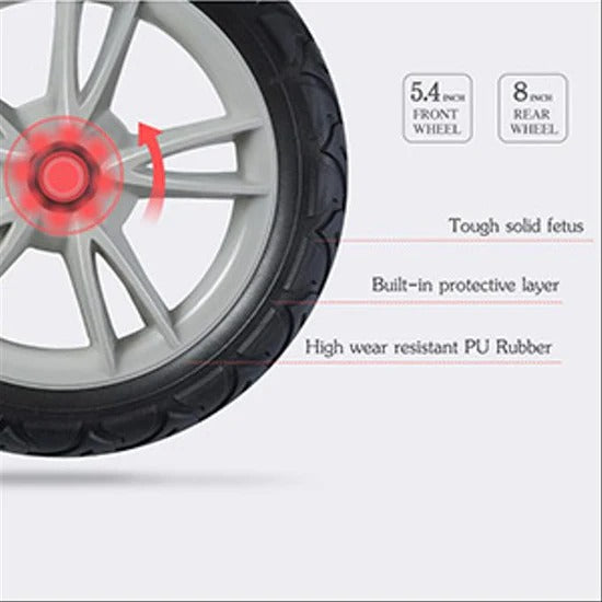 Poussette en cuir pour bébé Hot Mom 360°