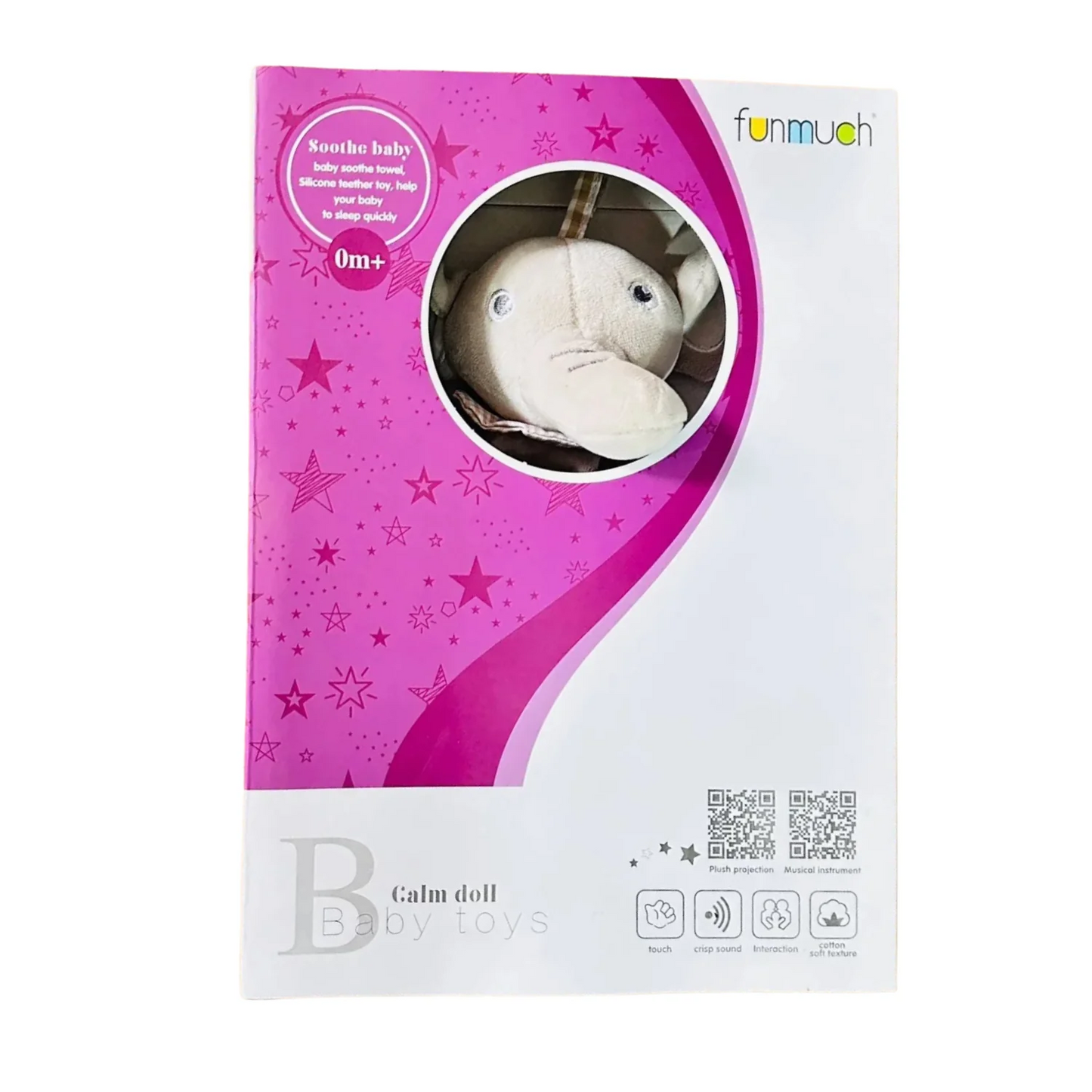 Doudou Peluche éléphant gris - Funmuch