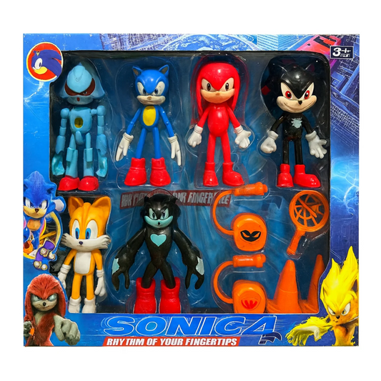 Set de Figurines Sonic 4 (6 Personnages)