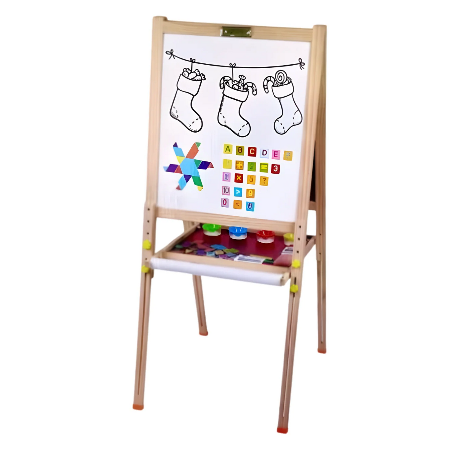 Tableau Double Face Magnétique – Marqueur & Craie