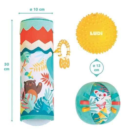 Coffret Sensoriel Bébé – Tube et Balles Multicolores – Ludi