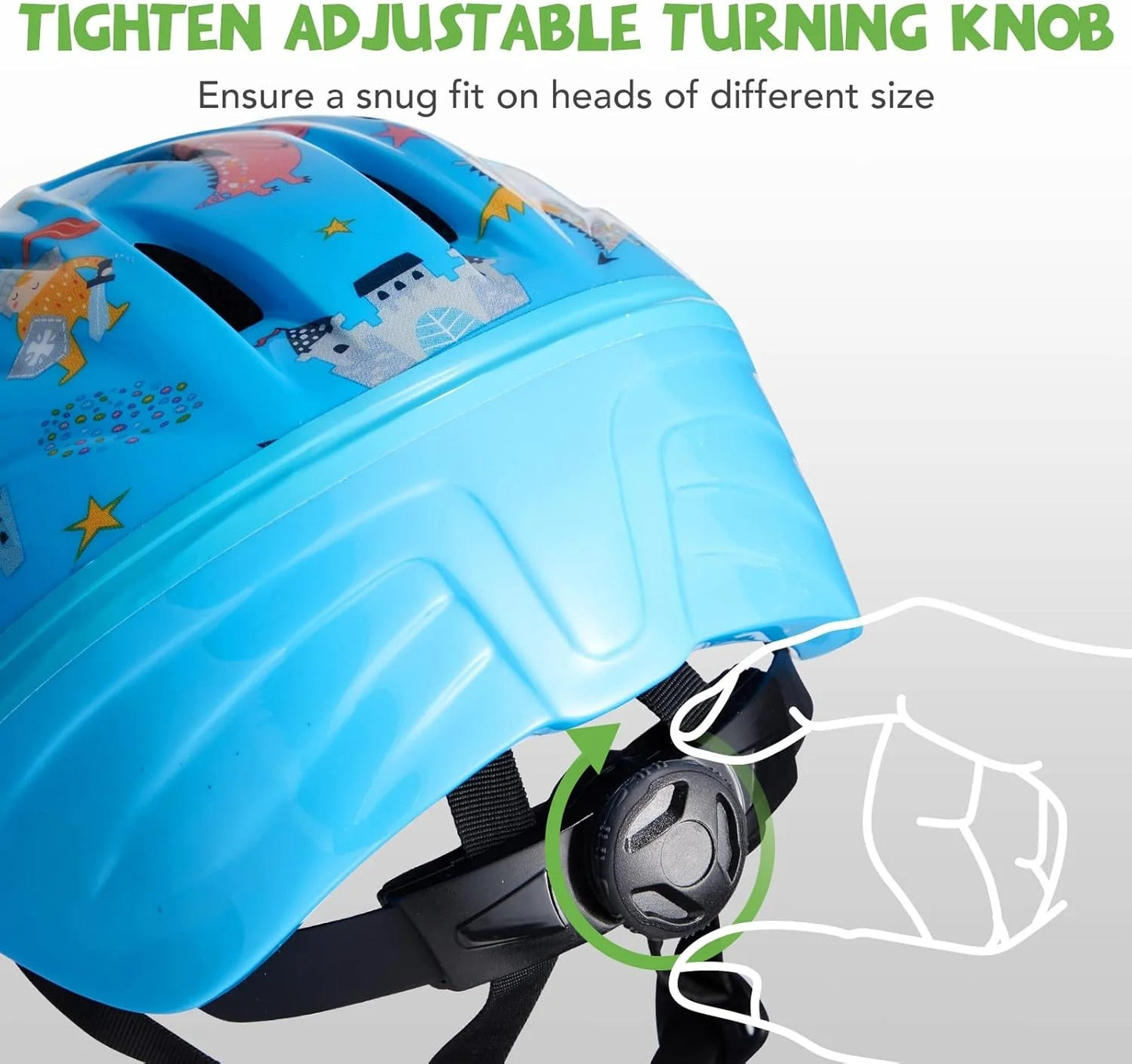 Casque de Vélo bleu pour enfants AKASO