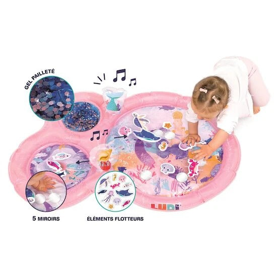 Tapis d’Eau Sirène Rose - LUDI