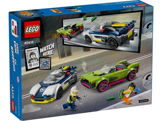 La course-poursuite entre la voiture de police et la super voiture - LEGO® City