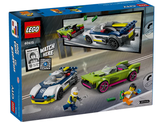 La course-poursuite entre la voiture de police et la super voiture - LEGO® City