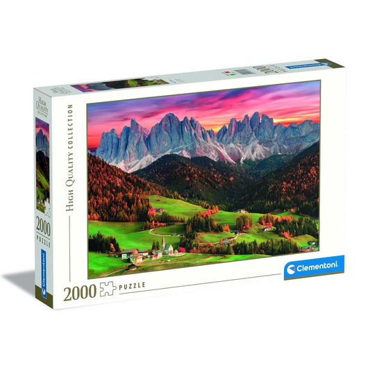 Puzzle 2000 pièces : Al Di Funes, Alpes Italiennes – Clementoni