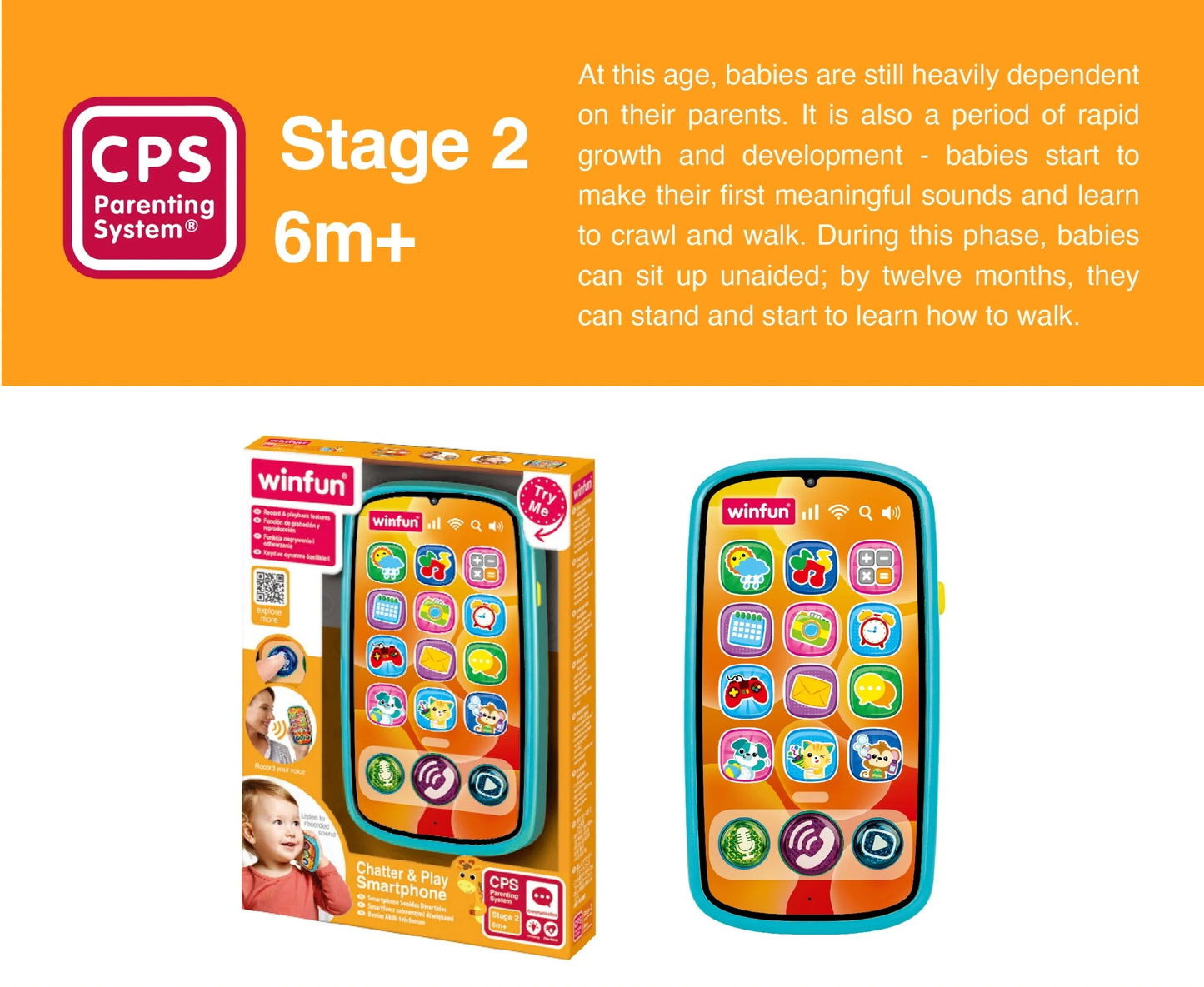 Téléphone d'activité lumineux WinFun avec sons – 6M+