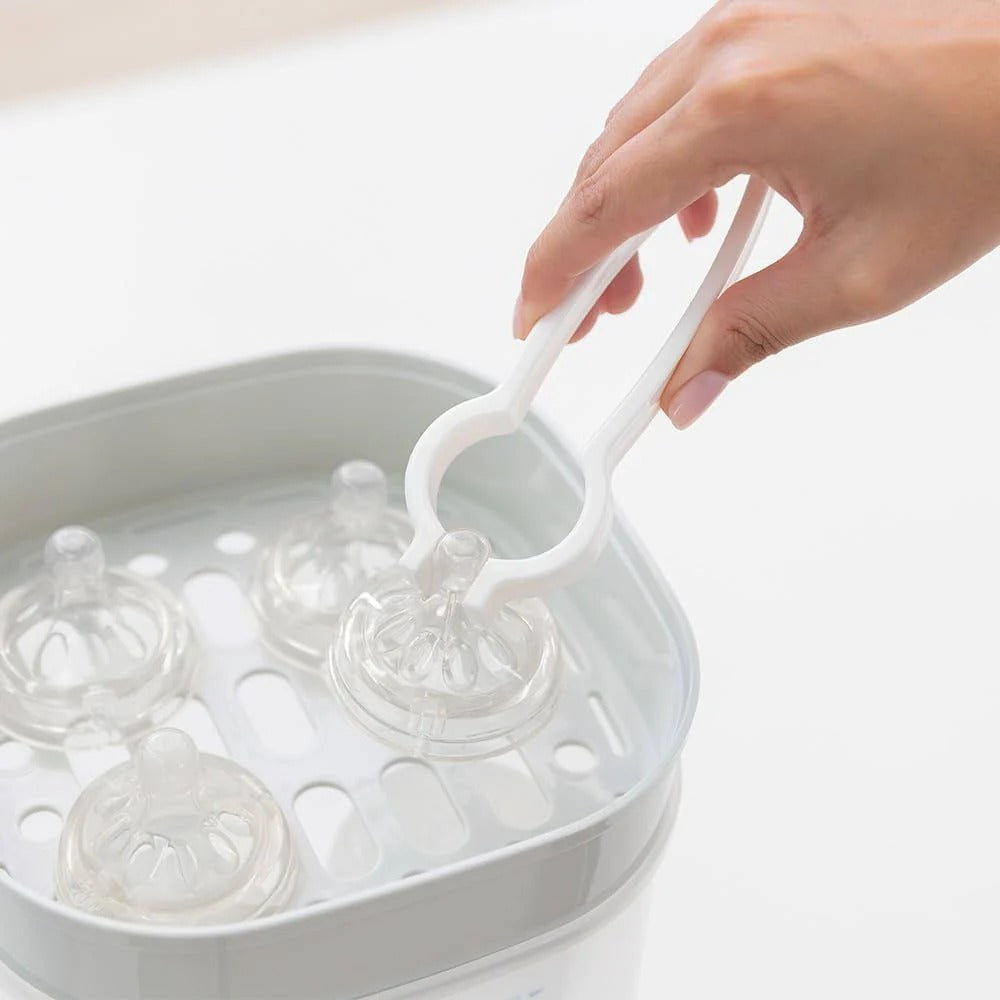 Miniland Mini steamy - Stérilisateur blanc de grande capacité