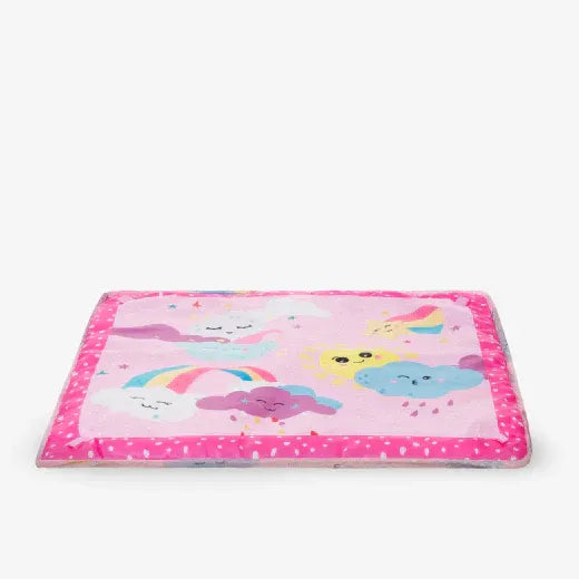 Tapis d’éveil avec 18 balles Pink Sky – KikkaBoo