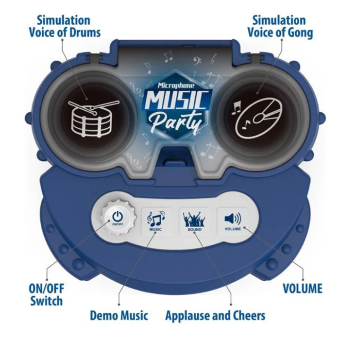 Ensemble Karaoké Double Micro Music Party avec Pied