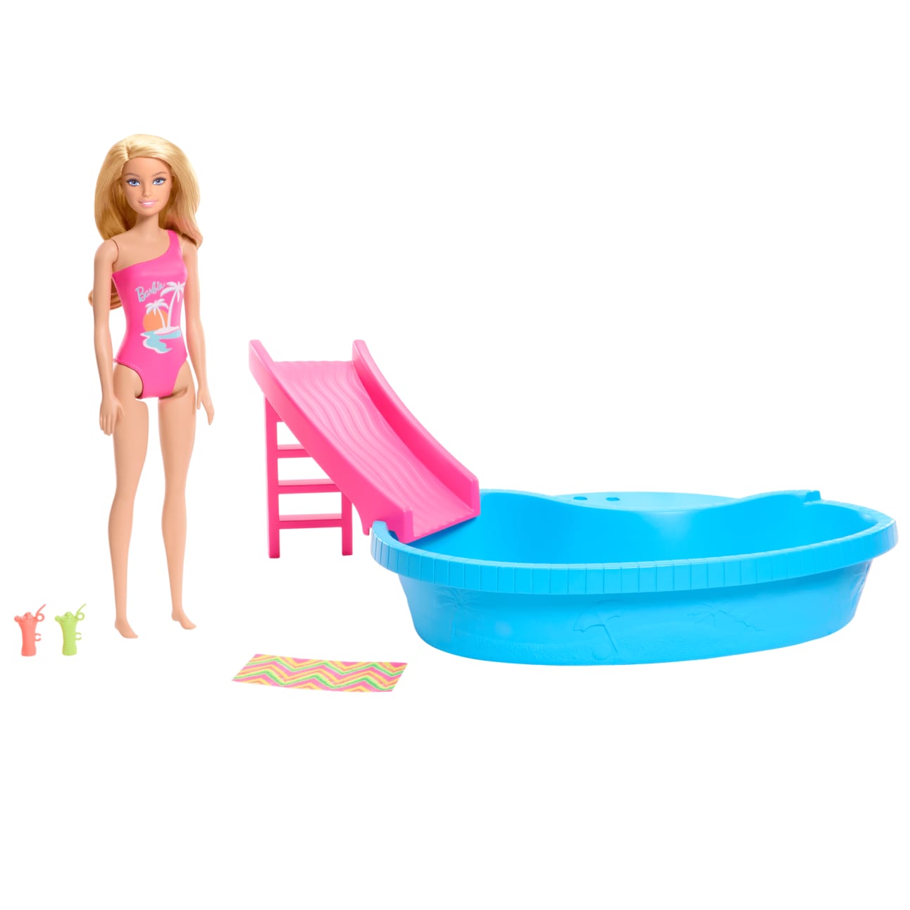 Coffret Poupée Blonde Avec Piscine - Barbie