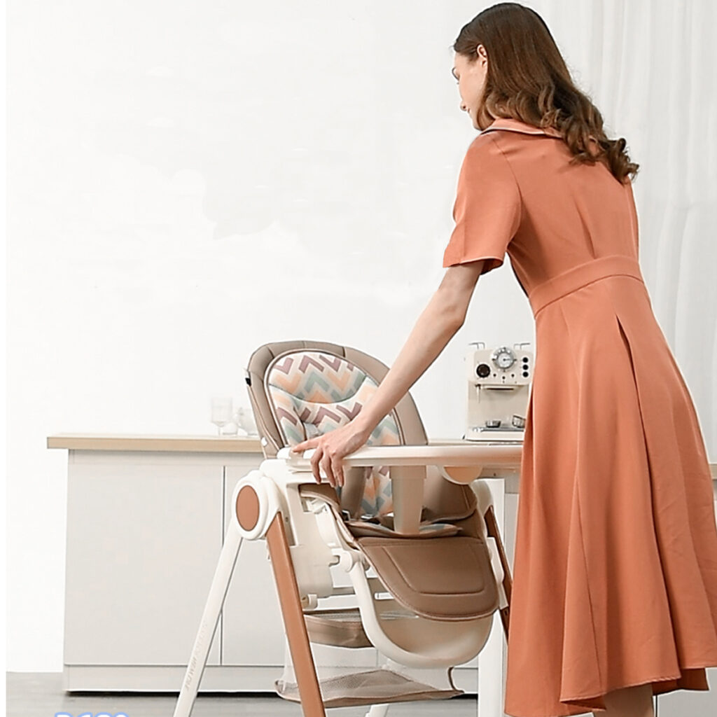 Chaise Haute Pliable Multifonctionnelle pour Bébé