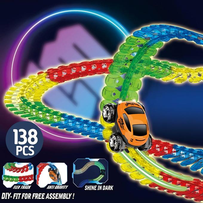 Piste de Voiture Anti-gravité pour Enfants (138 pcs)